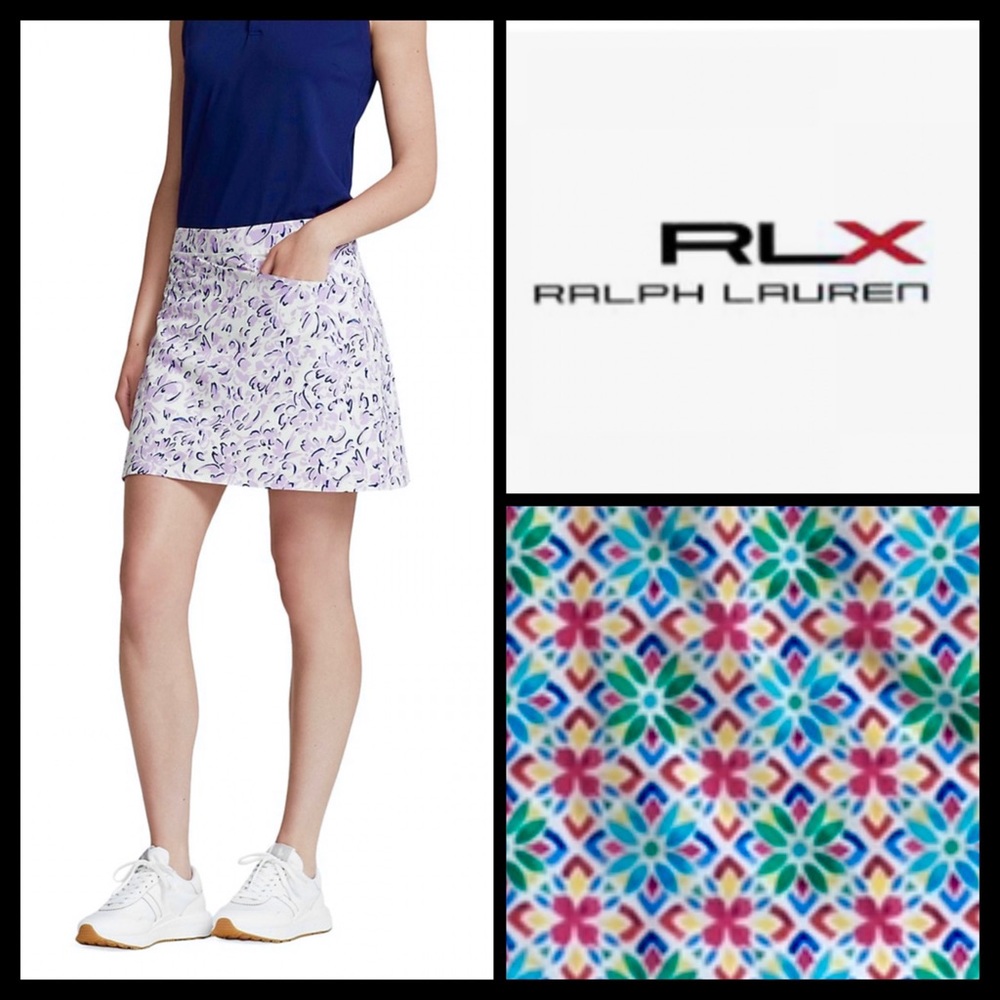 NWOT RLX Ralph Lauren Stretch Pleated Golf Skort